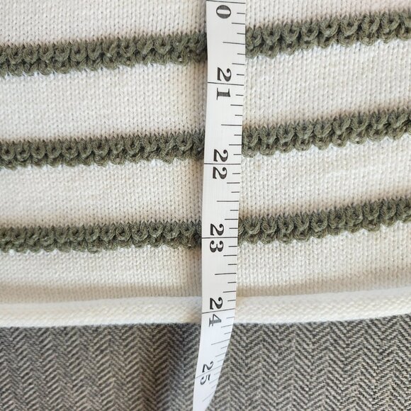 Joie Women’s White Striped Button-Front Cardigan Sweater – Size XL - Picture 6 of 7